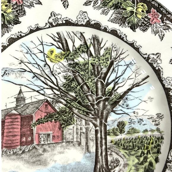 Johnson Bros Friendly Village England Autumn Mists 2007 Collector Dinner Plate - Picture 3 of 8